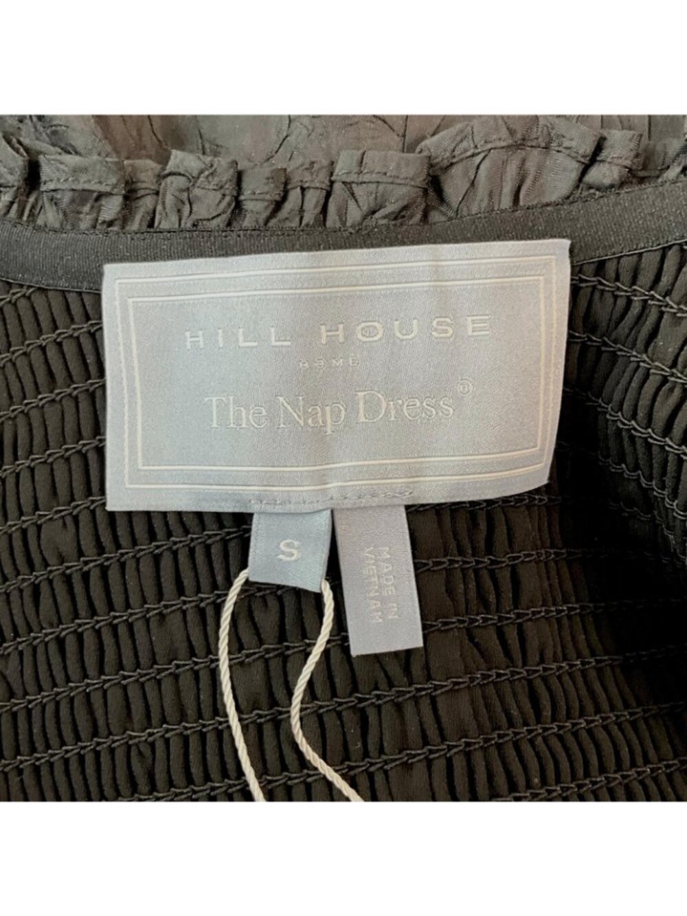 NWT Hill House The Emily Nap Dress Small Maxi Crushed Taffeta Long Sleeve Smock - Picture 10 of 16